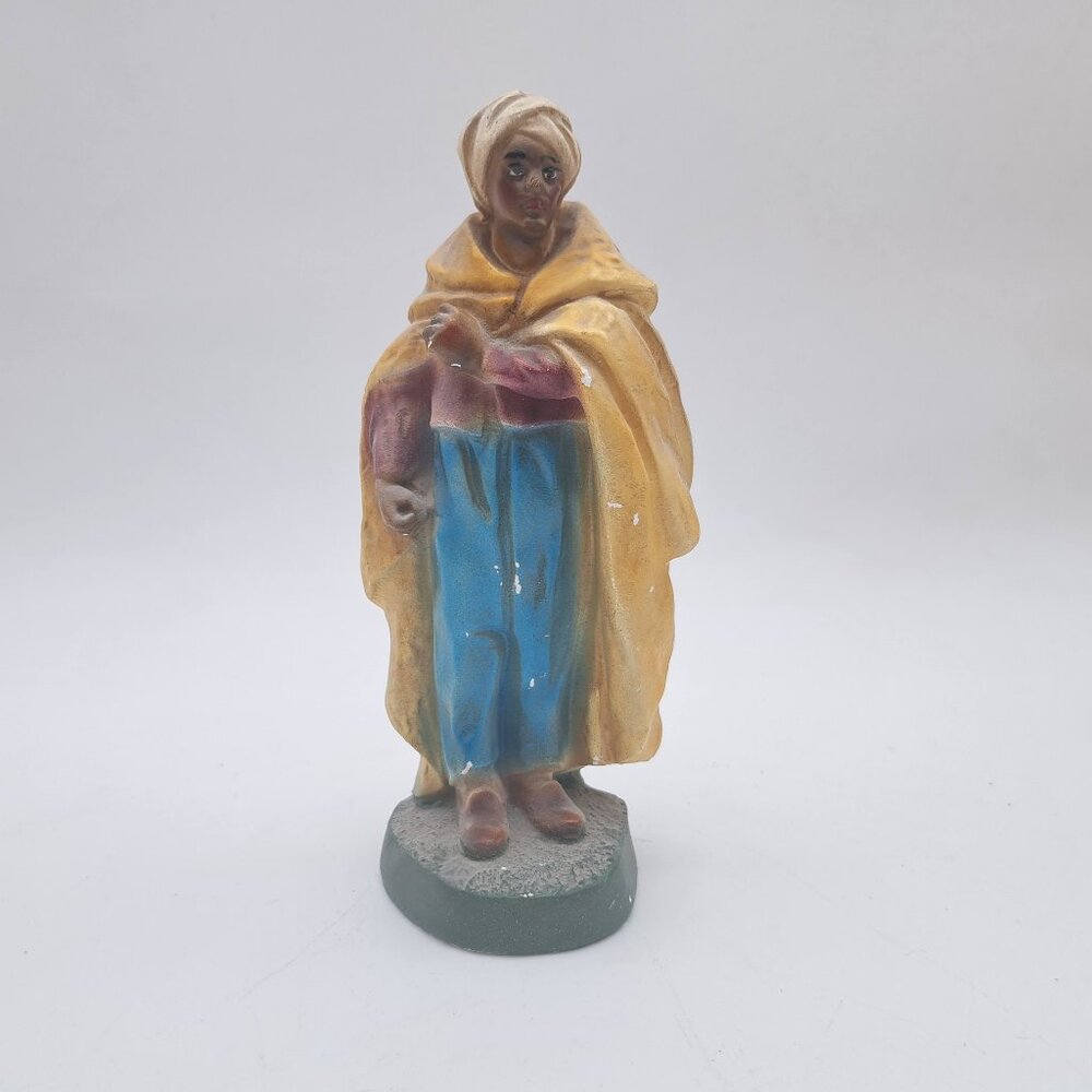 Vintage Plaster Nativity Figure Magi